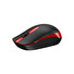 Genius NX-7007 II/Kancelářská/Optická/1 200 DPI/Bezdrátová USB/Černá-červená