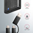 AXAGON EEM2-SB2, USB-C 3.2 Gen 2 - M.2 NVMe & SATA SSD kovový RAW box, bezšroubkový, černý