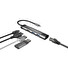 Natec multiport adaptér FOWLER GO HUB 5v1, 2X USB 3.0 HUB, HDMI 4K, USB-C PD, RJ45
