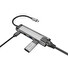 Natec multiport adaptér FOWLER GO HUB 5v1, 2X USB 3.0 HUB, HDMI 4K, USB-C PD, RJ45