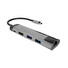 Natec multiport adaptér FOWLER GO HUB 5v1, 2X USB 3.0 HUB, HDMI 4K, USB-C PD, RJ45