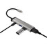Natec multiport adaptér FOWLER SLIM HUB 4v1, 2X USB 3.0 HUB, HDMI 4K, USB-C PD