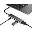 Natec multiport adaptér FOWLER SLIM HUB 4v1, 2X USB 3.0 HUB, HDMI 4K, USB-C PD