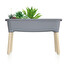 Sadbovač Prosperplast RESPANA PLANTER WOOD HIGH SET 78 cm šedý kámen