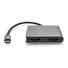DIGITUS Adaptér USB-C - 2x HDMI, 18 cm 4K/30Hz, stříbrný, hliníkový kryt