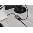DIGITUS Adaptér USB-C - 2x HDMI, 18 cm 4K/30Hz, stříbrný, hliníkový kryt