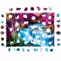 Puzzle Puzzler dřevěné, barevné - Barevný vodopád
