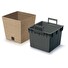 Květináč Prosperplast FURU SQUARE LOW ECO WOOD 30 cm naturo