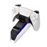 Dokovací stanice FIXED pro dva bezdrátové ovladače DualSense PlayStation 5, černo-bílá
