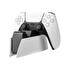 Dokovací stanice FIXED pro dva bezdrátové ovladače DualSense PlayStation 5, černo-bílá