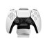 Dokovací stanice FIXED pro ovladač DualSense PlayStation 5 s hákem pro sluchátka, závěsná, černo-bílá