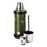 Termoláhev G21 na pití, 1000 ml, khaki zelená s rukojetí