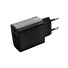 Nabíječka FIXED síťová s USB-C a USB výstupem, podpora PD a QC 3.0, 20W, černá