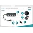 DIGITUS USB 3.0 Hub, 4 porty, přepínač Hliníkové pouzdro
