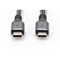 DIGITUS Připojovací kabel USB 4, TypC na TypeC, PP opletení AL-Housing 8K@60Hz, PD3.0, 40Gbits/s, 1m, bl.
