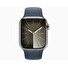 Apple Watch S9 Cell/45mm/Silver/Sport Band/Storm Blue/-M/L
