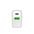Universální nabíječka Natec RIBERA 20W 1X USB-A + 1X USB-C, bílá