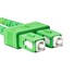LANBERG optický patch cord SM LC/UPC-SC/APC duplex 0.5m LSZH G657A1 průměr 3mm žlutá
