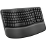 Logitech klávesnice Wave keys - bezdrátová/bluetooth/ergonomická/CZ/SK - grafitová