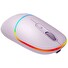 CANYON myš optická bezdrátová MW-22, RGB, 800/1200/1600 dpi, 4 tl, BT+2,4GHz, baterie 650mAh, pearl rose