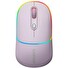 CANYON myš optická bezdrátová MW-22, RGB, 800/1200/1600 dpi, 4 tl, BT+2,4GHz, baterie 650mAh, pearl rose