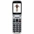 EVOLVEO EasyPhone FS, vyklápěcí mobilní telefon 2.8" pro seniory s nabíjecím stojánkem (červená barv
