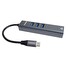 PremiumCord Adapter USB-C na Gigabit 10/100/1000Mbps + 3x USB3.0 konektor