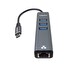 PremiumCord Adapter USB-C na Gigabit 10/100/1000Mbps + 3x USB3.0 konektor