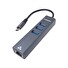 PremiumCord Adapter USB-C na Gigabit 10/100/1000Mbps + 3x USB3.0 konektor