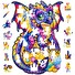 Puzzle Puzzler Puzzler dřevěné, barevné - Začarovaný drak