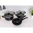 Sada nádobí Banquet s nepřilnavým povrchem Black Stone, 7 ks