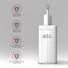 AXAGON ACU-DPQ65W, GaN nabíječka do sítě 65W, 3x port (USB-A + dual USB-C), PD3.0/QC4+/PPS/Apple