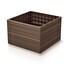Vyvýšený záhon Prosperplast BASE WOODY hnědý 75,6 cm