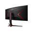 AOC LCD herní CU34G2XP 34" zakřivený VA/3440x1440@180Hz/1ms/400cd/2xHDMI/2xDP/4xUSB/HAS/VESA