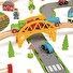 Vláčkodráha Bigjigs Rail dřevěná s venkovskou cestou 80 dílů