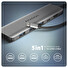 AXAGON HMC-5H, USB 5Gbps hub, 3x USB-A, HDMI 4k/30Hz, PD 100W, kabel USB-C 100cm