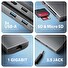 AXAGON HMC-8HLSA, USB 5Gbps hub, 3x USB-A, HDMI 4k/60Hz, RJ-45 GLAN, SD/microSD, audio, PD 100W