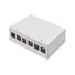DIGITUS Modulární stolní patch panel, stíněný 6 portů, světle šedý