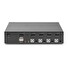DIGITUS DS-12891 KVM Switch, 4x DP in, DP Out, 4x USB B, 4K @ 60 Hz, černá
