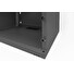 DIGITUS DN-38011 Nástěnná skříň 4U, SOHO, nemontovaná 241x540x400 mm, celoskleněné přední dveře, černá (RAL 9005)