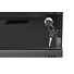 DIGITUS DN-38011 Nástěnná skříň 4U, SOHO, nemontovaná 241x540x400 mm, celoskleněné přední dveře, černá (RAL 9005)