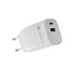 Universální USB nabíječka Natec RIBERA GaN 30W, 1X USB-A, 1X USB-C, Bílá