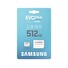 Samsung EVO Plus/micro SDXC/512GB/UHS-I U3 / Class 10/+ Adaptér/Bílá