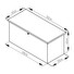 Zahradní box G21 Denver 400 L, antracitový plechový