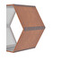 Přístřešek na dřevo G21 HEX 53 - 92 x 60 cm, hnědý