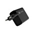 Univerzální USB nabíječka Natec RIBERA GaN 65W, 1X USB-A, 1X USB-C, Černá