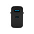 Univerzální USB nabíječka Natec RIBERA GaN 65W, 1X USB-A, 1X USB-C, Černá