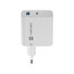 Univerzální USB nabíječka Natec RIBERA GaN 1X USB-A + 1X USB-C 65W, Bílá
