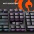 CANYON Herní klávesnice Cometstrike TLK GK-55, mechanická, drátová, multimediální, podsvícená, 105 kláves, CS layout