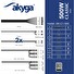 Akyga PC zdroj ATX 500W P4+4 2x PCI-E 6+2 pin 4x SATA 2x Molex APFC 120mm